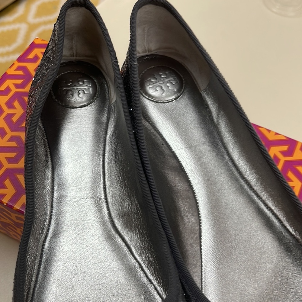 Tory Burch Chelsea Ballet Glitter Shoes - Picture 4 of 4